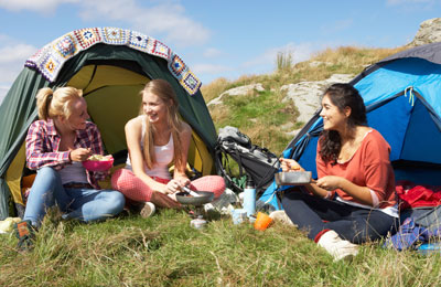 Ferry travel and camping make for cheap holidays abroad